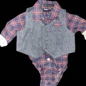 happy fella baby dress onsie